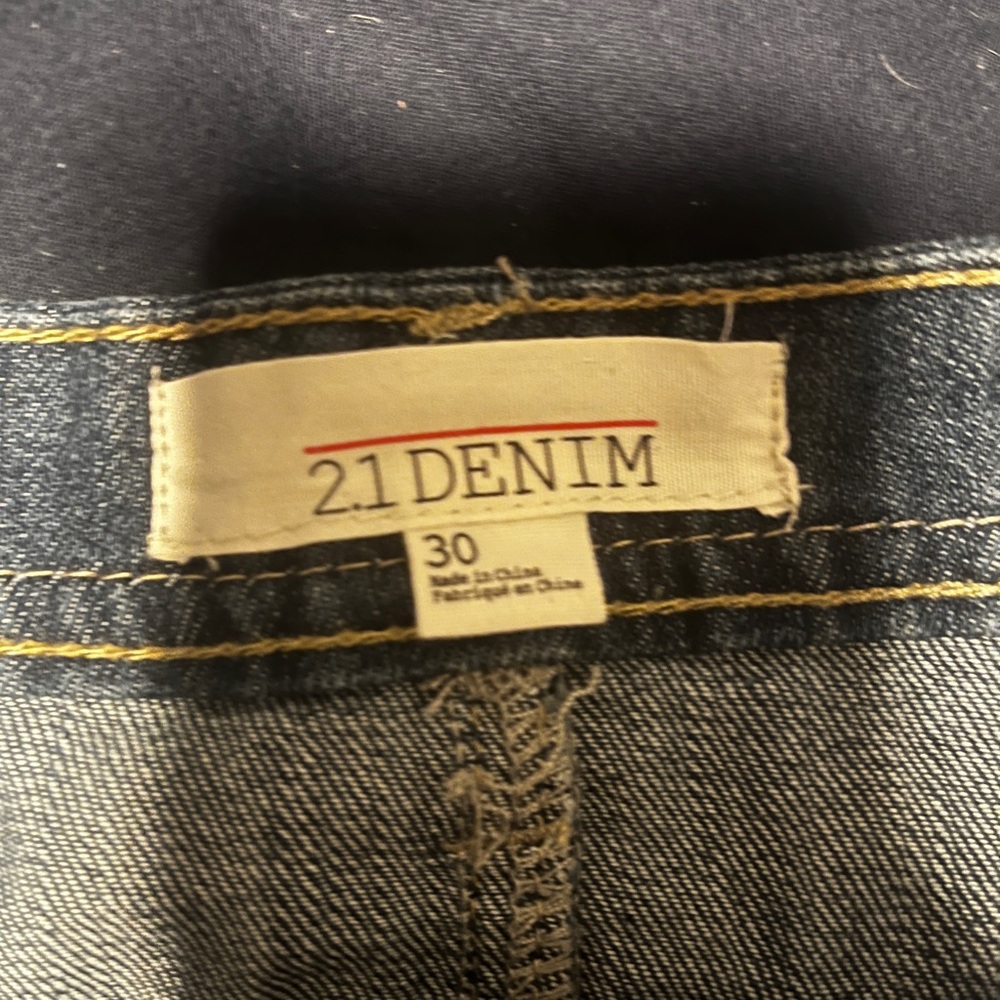 2.1 Denim Classic Blue Jean Mini Skirt